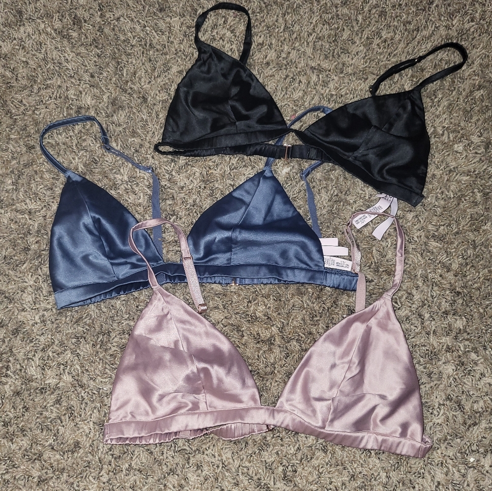Victoria's Secret Satin Bralettes